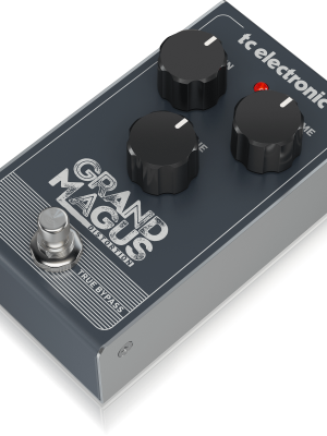 TC Electronic GRAND MAGNUS DISTORTION Pedal de distorsión orgánica tipo tubo con graves ajustados y hundimiento natural