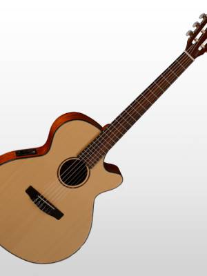 Guitarra Electrocriolla 3/4 Caja Cort CEC3 C/Funda