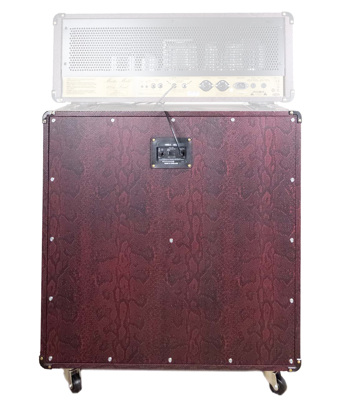 Caja Marshall 1960 AD 19 4x12 BurgundySnakeskin - Image 5