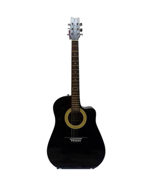Gracia 115 Negra Guitarra Acustica de cuerdas de metal