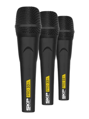 SET 3 Microfonos SKP PRO 33K Dinamico Cardiode