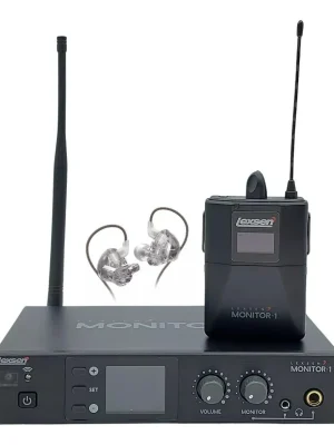 LEXSEN MONITOR-1 UHF Sistema de Monitoreo Inalámbrico, incluye auricular in ear KZ-EDX