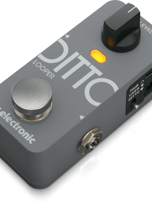 TC Electronic DITTO 2 LOOPER de segunda generación con pedal rediseñado, bucle de un solo toque, LoopSnap inteligente e integración con la aplicación Bluetooth