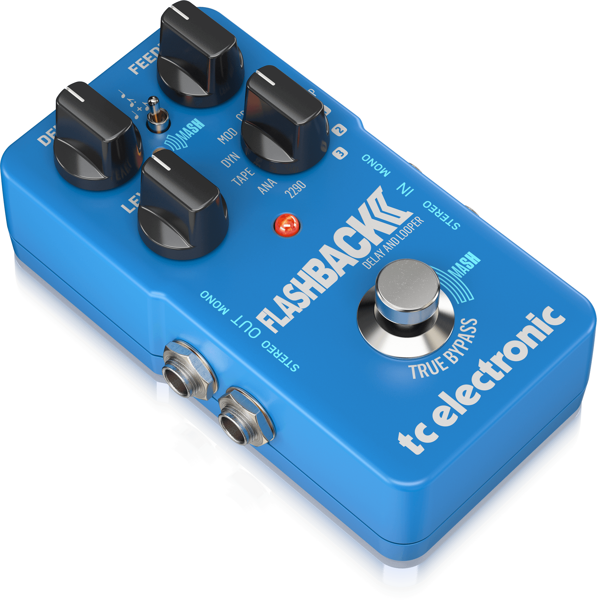 TC Electronic Flashback 2 Delay Pedal de Delay legendario con el innovador pedal MASH, efecto de retardo Crystal y tecnología TonePrint incorporada - Image 3