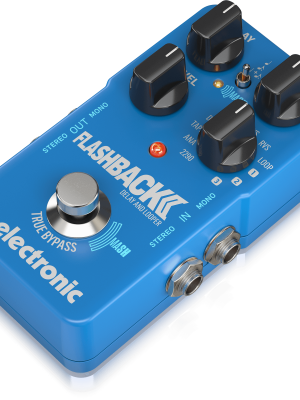TC Electronic Flashback 2 Delay Pedal de Delay legendario con el innovador pedal MASH, efecto de retardo Crystal y tecnología TonePrint incorporada