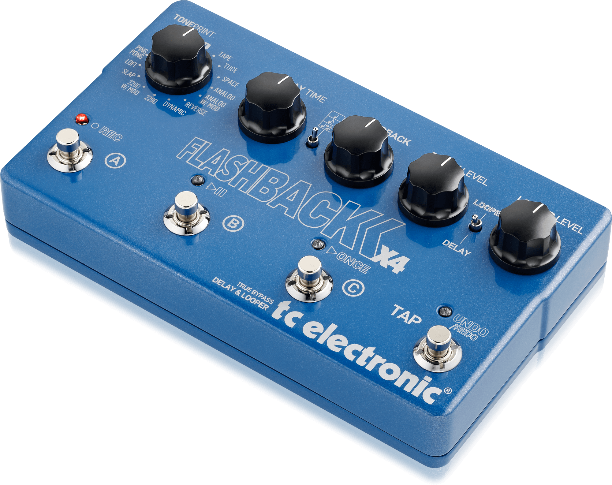 TC Electronic Flashback X4 Pedal de Delay con TonePrint con 16 tipos de Delay