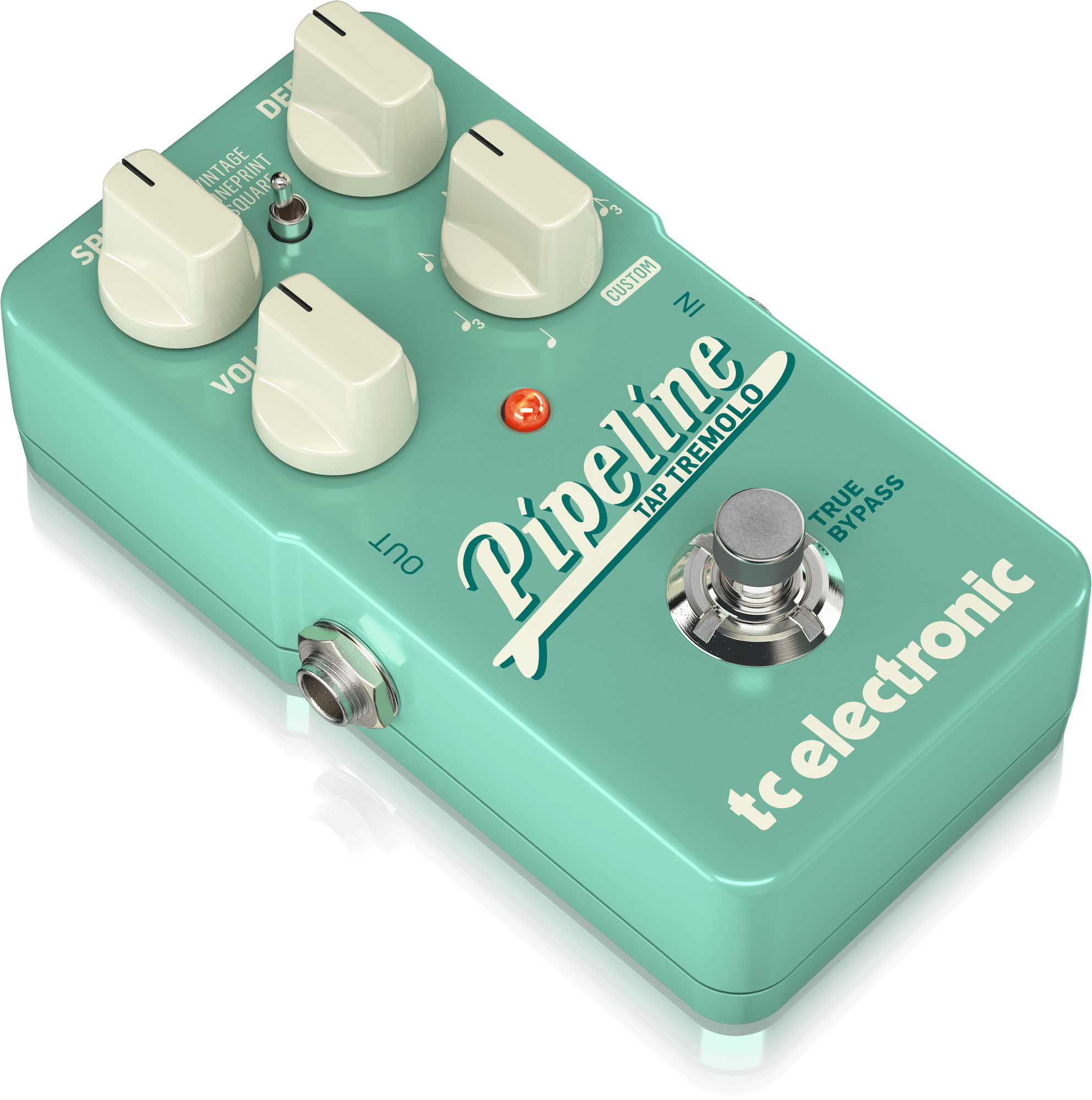 TC Electronic PIPELINE TAP TREMOLO Ingenioso trémolo Tap Tempo con secuenciador, subdivisiones y TonePrints para sonidos de trémolo clásicos y aventureros - Image 2