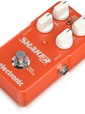 TC Electronic VIBRATO SHAKER Pedal de vibrato excepcionalmente musical con 2 tipos de vibrato, controles sencillos y tecnología TonePrint incorporada