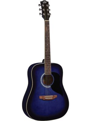 Eko RANGER Blue Burst Guitarra Acustica Azul