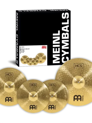SET Platillos Meinl HCS 14" Hihat, 16" Crash, 20" Ride HCS141620