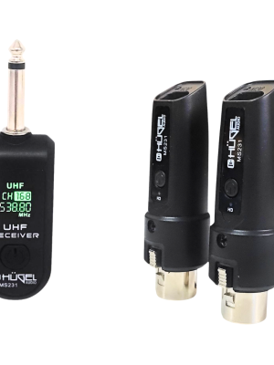 Conversor Mic Dinamico A Inalambrico Adapatador Xlr Cannon Plug Hugel MS231