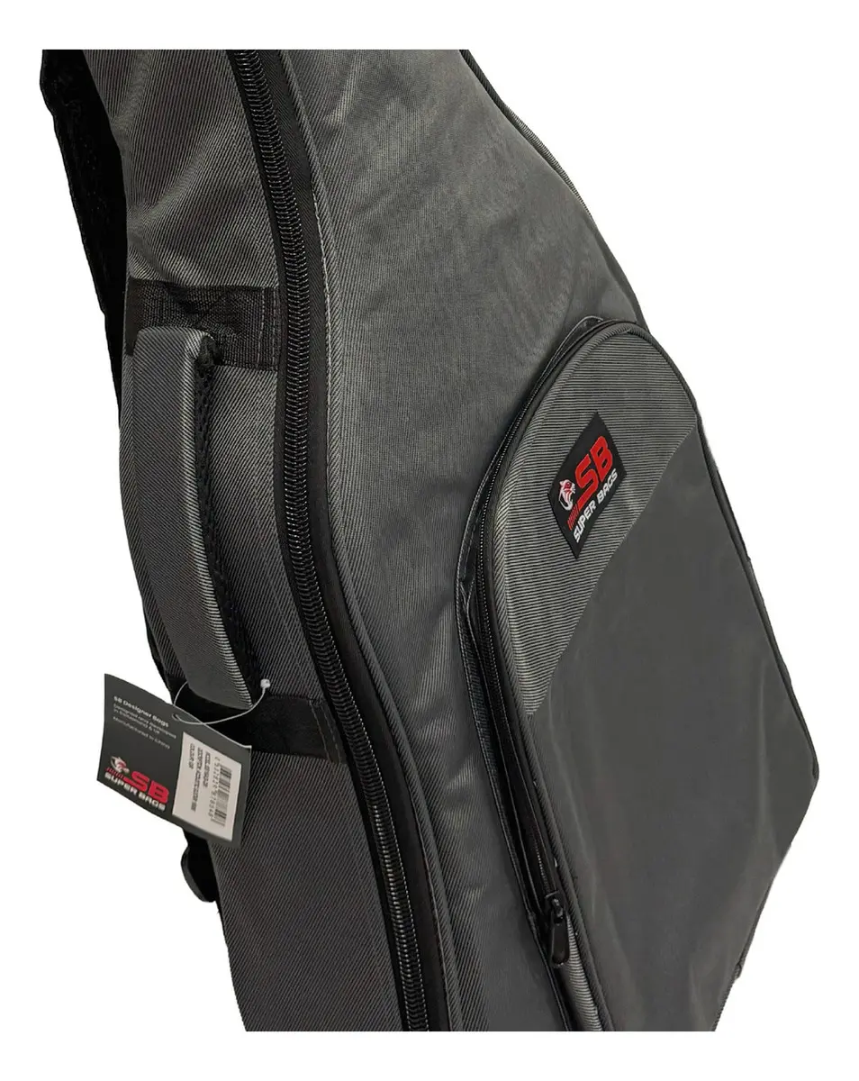 Funda Guitarra Criolla con 15mm de espesor Color Gris Superbag SB15CLGR - Image 4