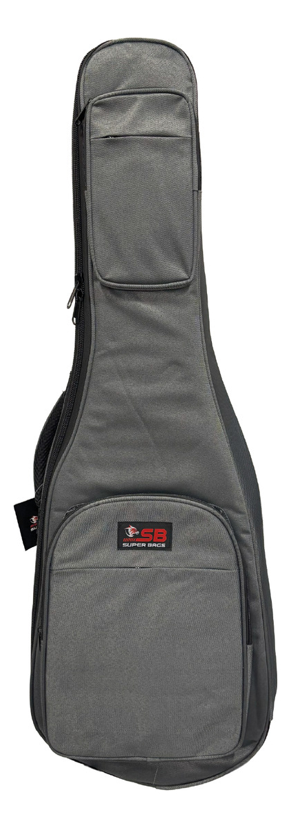Funda Guitarra Electrica con 15mm de espesor Color Gris Superbag SB15EGGR - Image 3