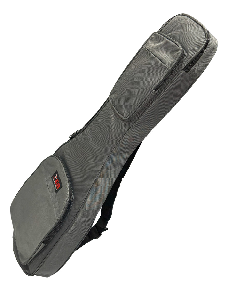 Funda Guitarra Electrica con 15mm de espesor Color Gris Superbag SB15EGGR - Image 5