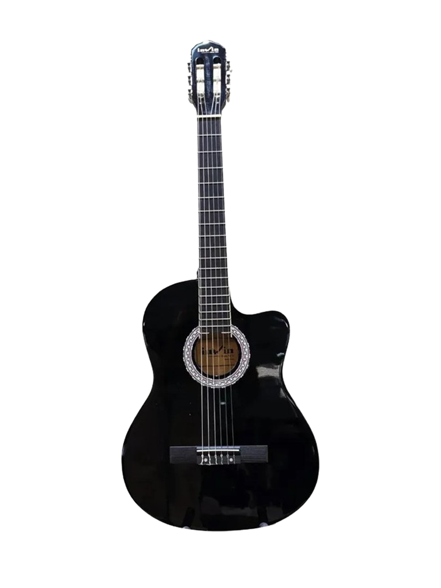 Guitarra Electro Criolla Inwin CL39CEQBK Color Negro