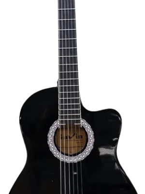 Guitarra Electro Criolla Inwin CL39CEQBK Color Negro