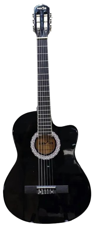 Guitarra Electro Criolla Inwin CL39CEQBK Color Negro