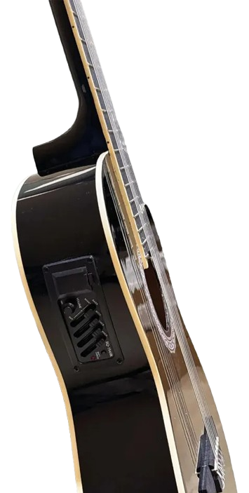 Guitarra Electro Criolla Inwin CL39CEQBK Color Negro - Image 2