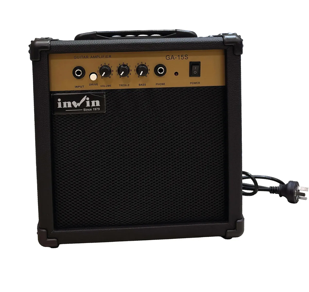 Kit Guitarra Electrica Stratocaster Inwin Pack con Amplificador + Accesorios Color Sunburst PACKSTSB - Image 4