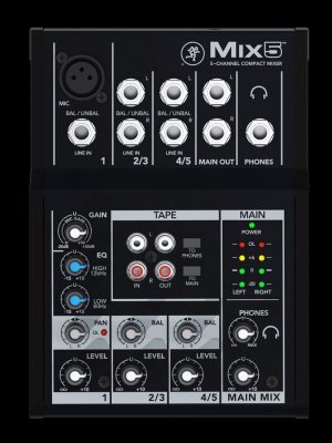 Mackie MIX5 Consola Mixer 5 canales
