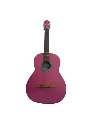 Guitarra Criolla cuerdas de nylon color Rosa Exposicion