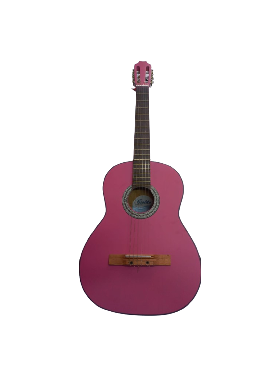 Guitarra Criolla cuerdas de nylon color Rosa