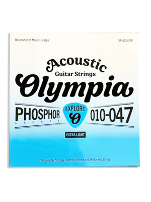 Encordado para Guitarra Acustica 010 Olympia XP-A1047